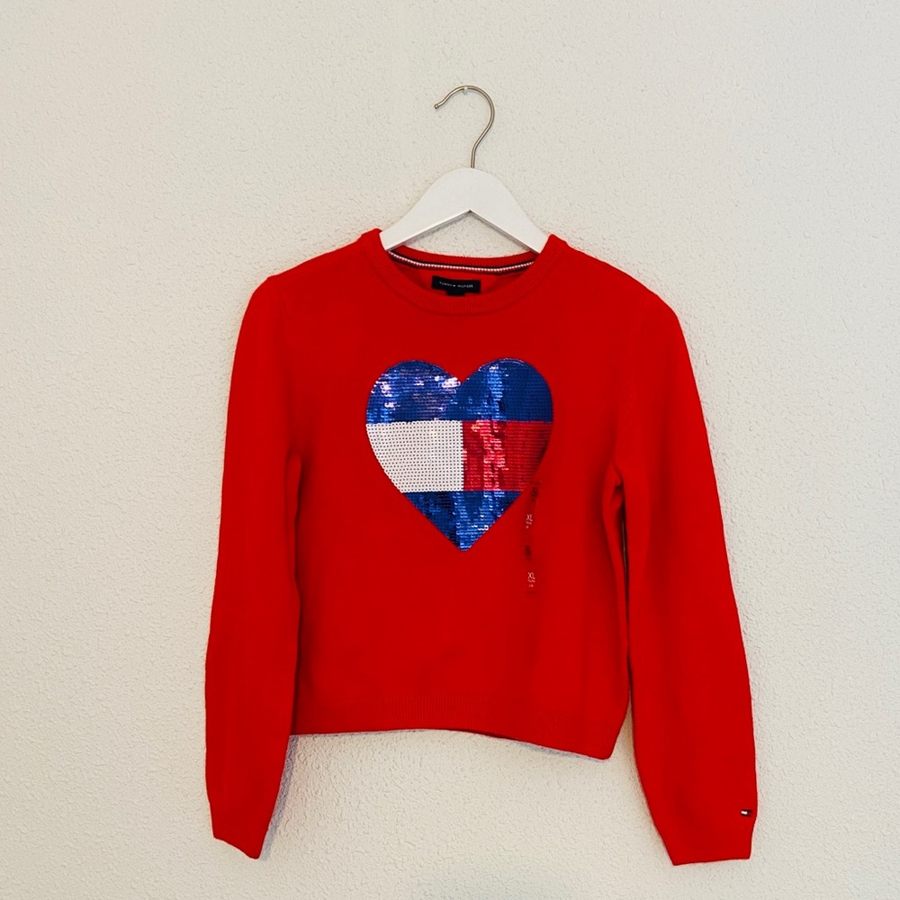Tommy Hilfiger girl sequined sweater size 16